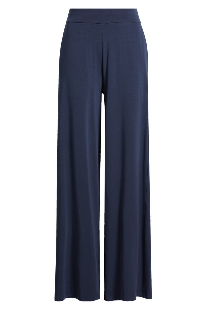 High Waist Wide Leg Pants, Alternate, color, OCEAN