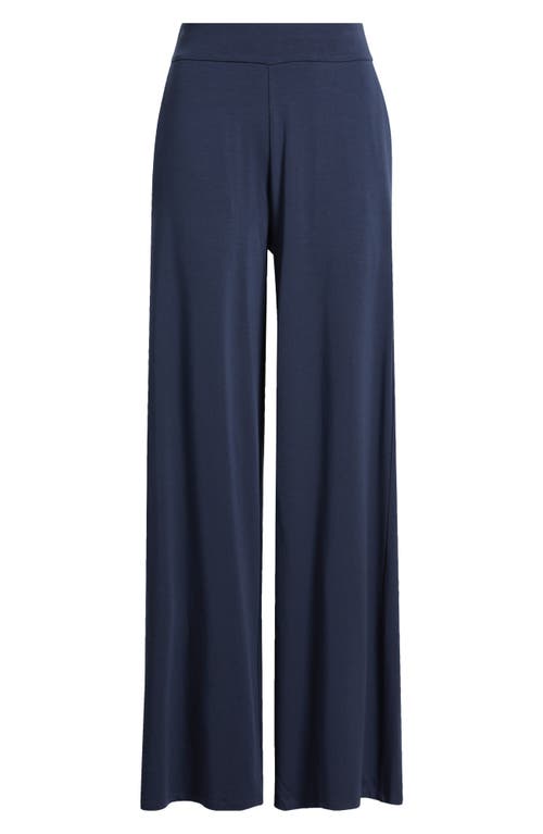 Eileen Fisher High Waist Wide Leg Pants In Blue