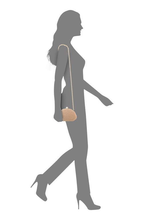Shop Nina Hera Frame Clutch In Champagne