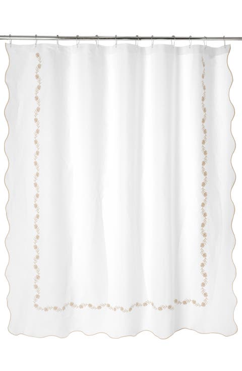 Daphne Linen Shower Curtain