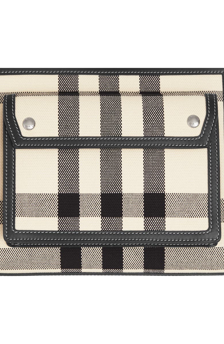 Burberry Check Jacquard Pocket Tote, Alternate, color,
