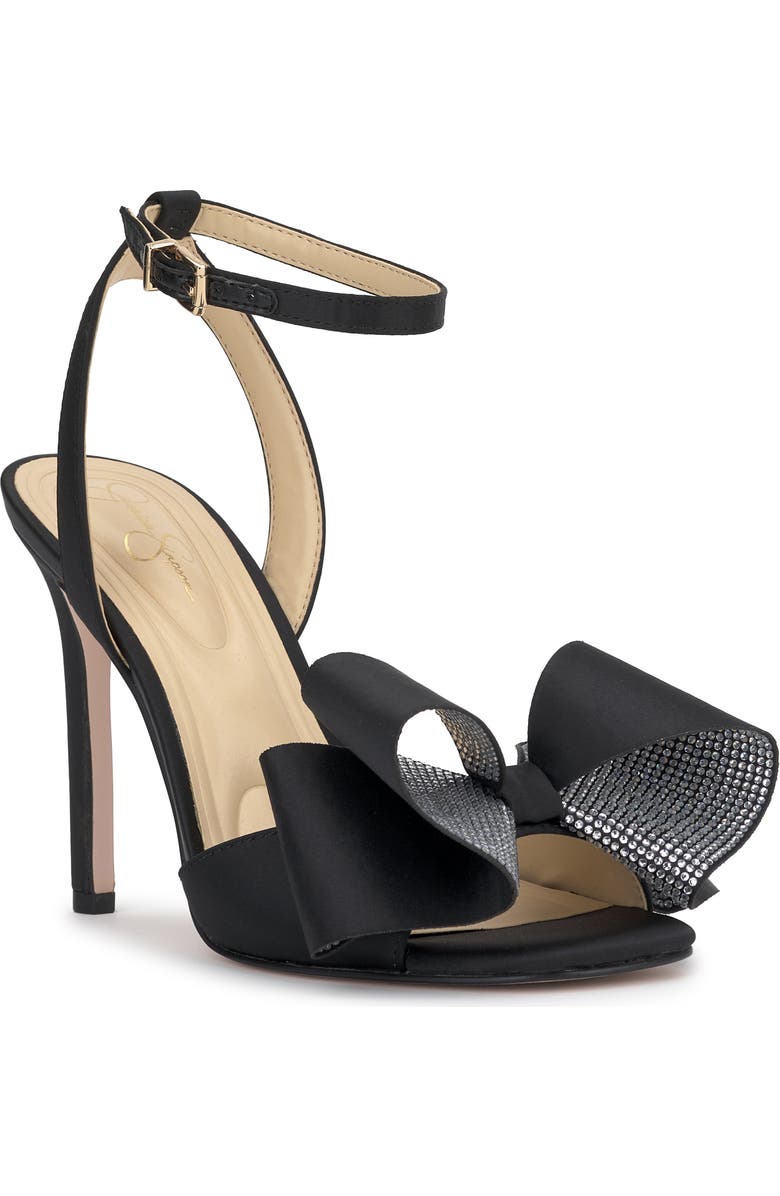 Jessica Simpson Olivine Ankle Strap Sandal, Main, color, Black 01