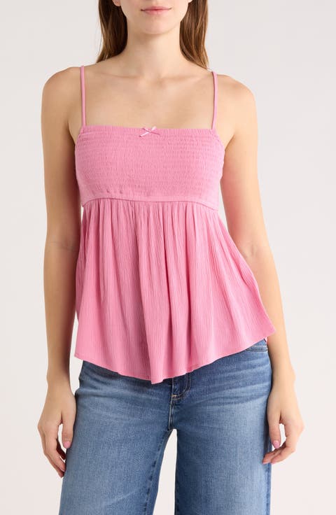 Smocked Boho Cami Top
