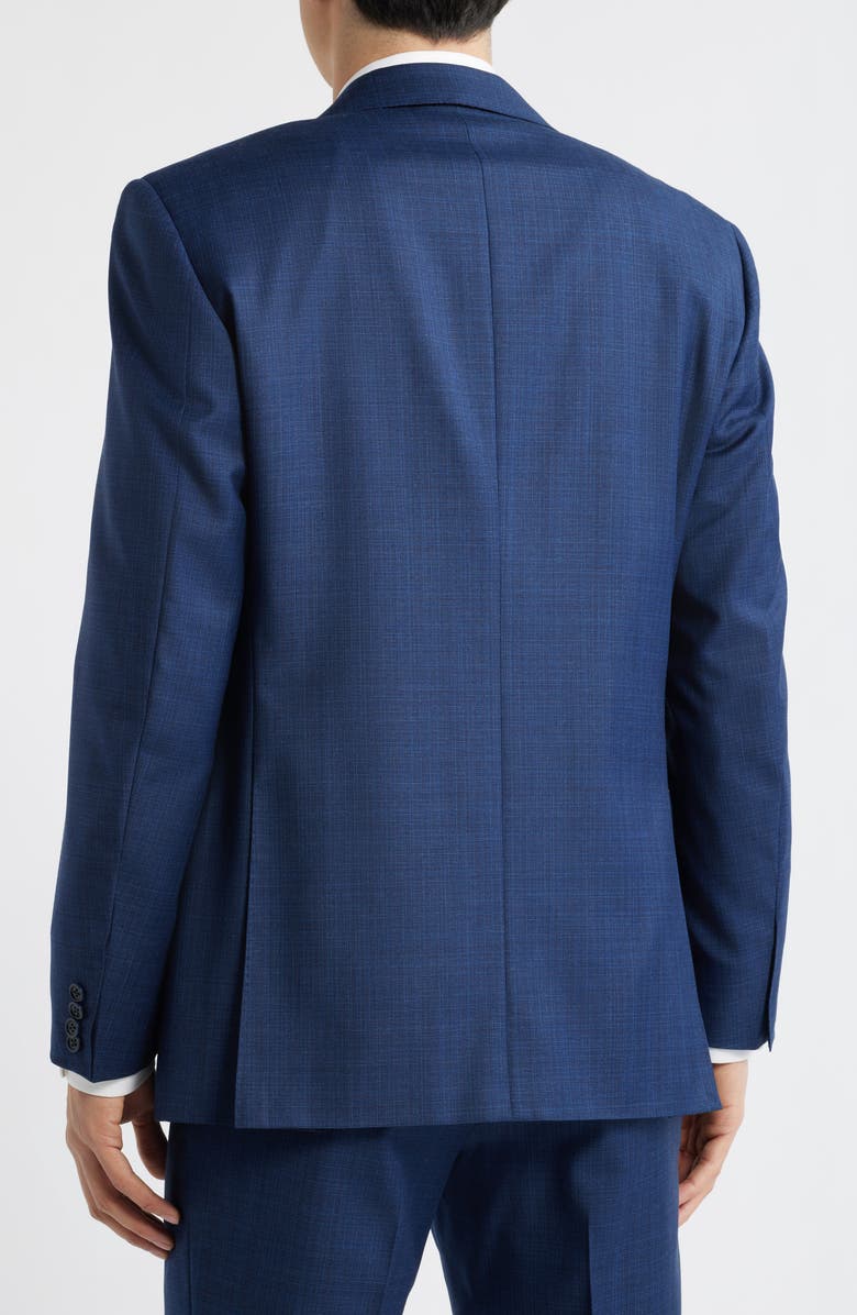 Canali Siena Regular Fit Blue Mélange Wool Suit, Alternate, color, Blue