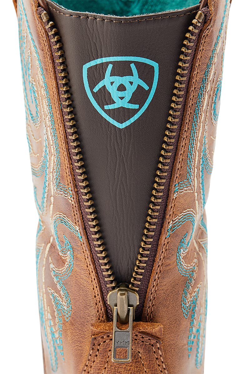 Ariat Round Up Zip Back Desert Sand Boot, Alternate, color, Brown