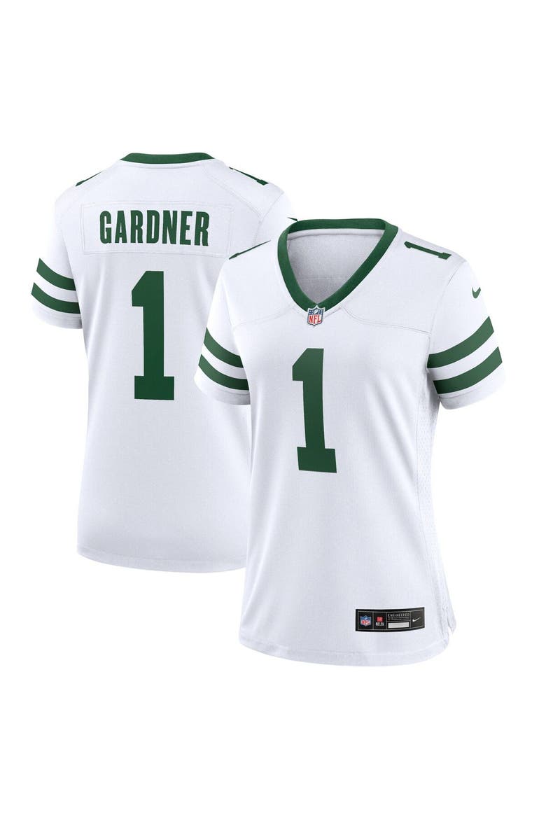 Women's Nike Ahmad Sauce Gardner White New York Jets Player Jersey, Main, color, White