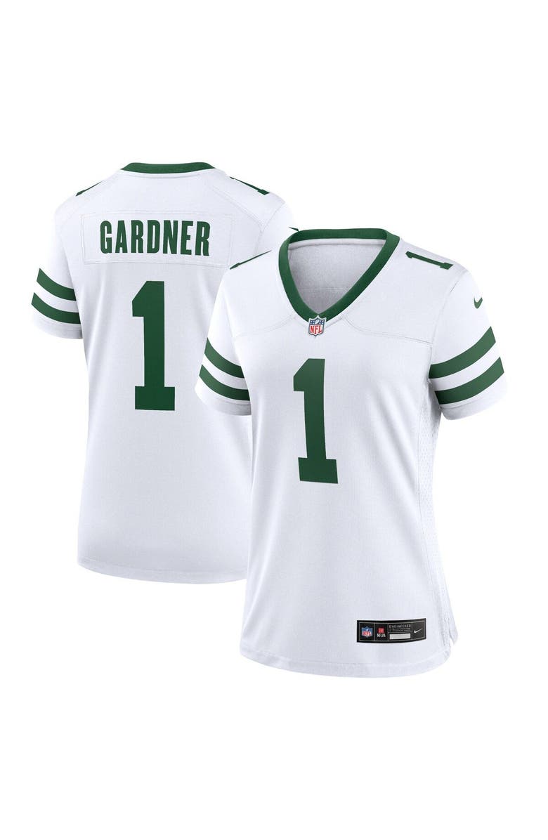 Nike Women's Nike Ahmad Sauce Gardner White New York Jets Player Jersey, Main, color, White