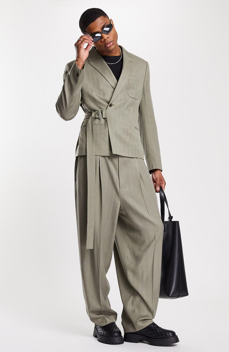 ASOS DESIGN Slim Crop Suit Jacket, Alternate, color, 