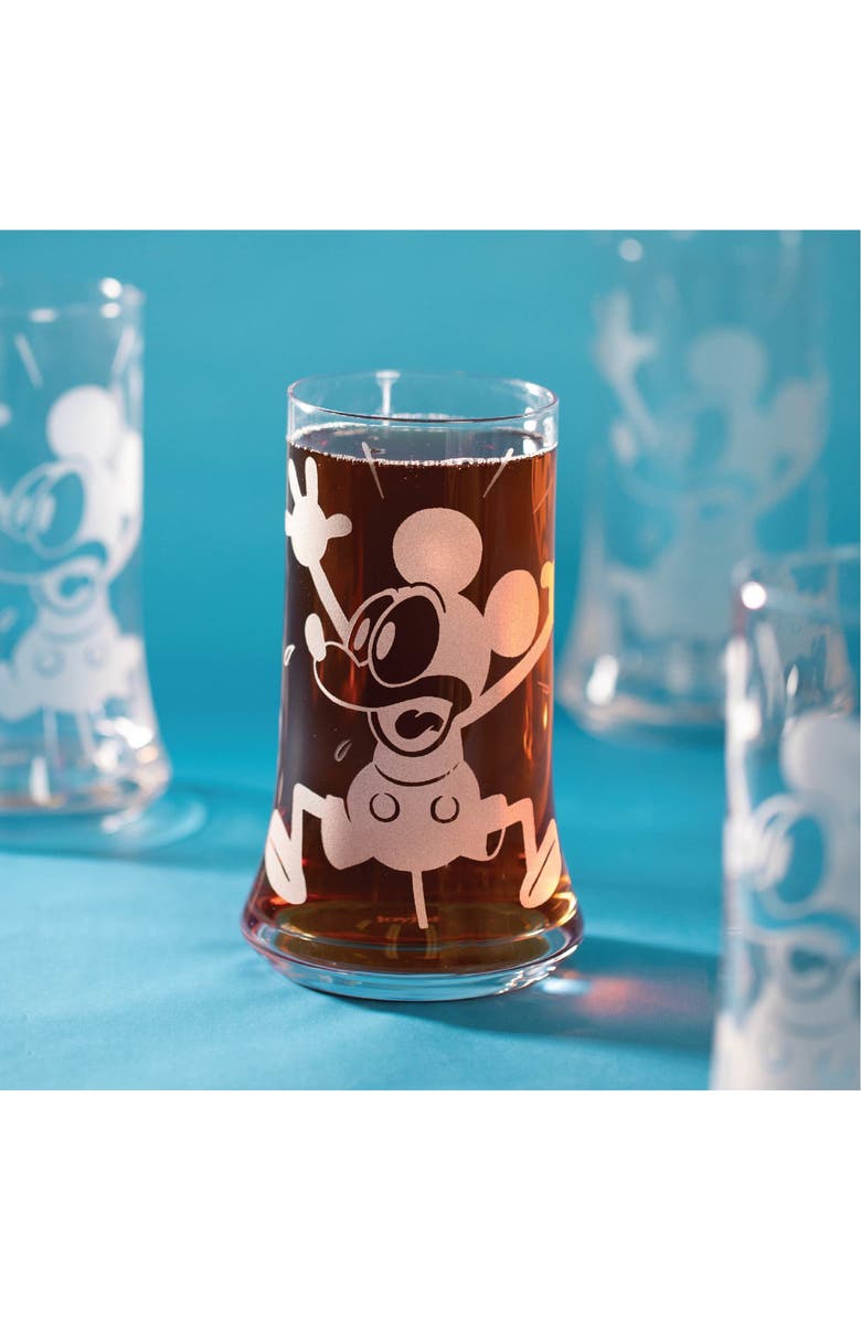 JoyJolt Set of 4 - Mickey Mouse<sup>®</sup> Highball Glass, Alternate, color, 