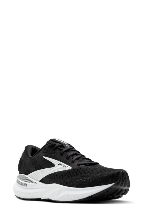 Brooks Adrenaline GTS 24 Running Shoe in Black/White 