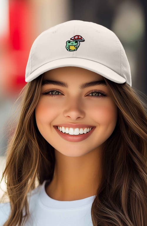 DALIX DALIX MUSHROOM FROG EMBROIDERED HAT 
