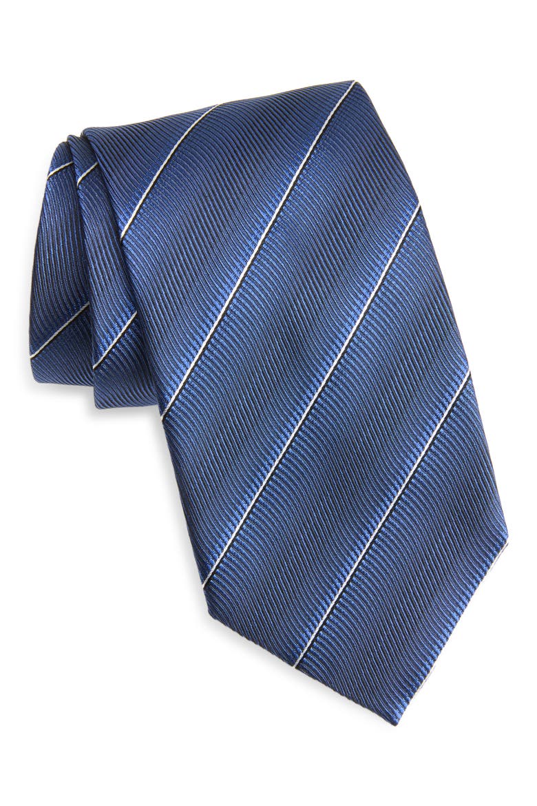 Ombré Stripe Jacquard Silk Tie, Main, color, UBJ IMPERIAL BLUE