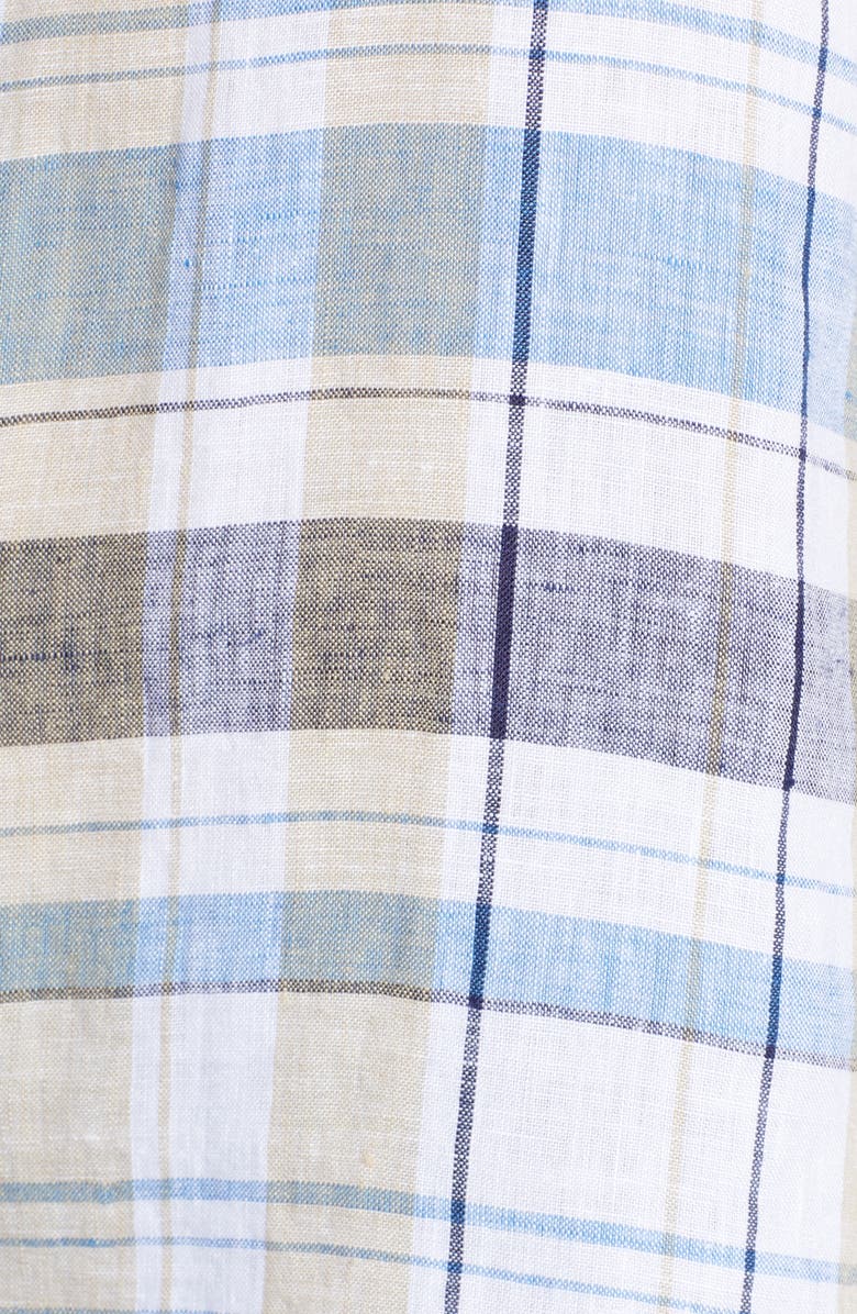 Foxcroft Reese Plaid Linen Shirt, Alternate, color, 