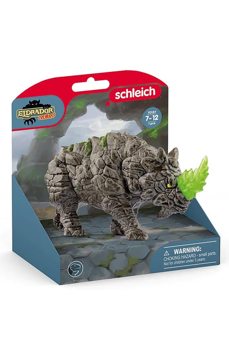 Schleich Eldrador Creatures Battle Rhino Fantasy Action Figure, Alternate, color, Multicolored