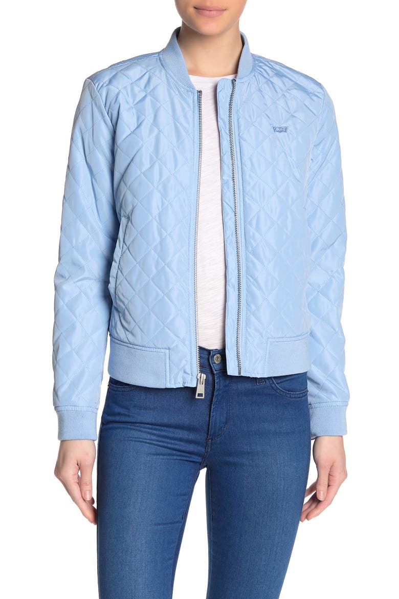 Levi's® Quilted Bomber Jacket, Alternate, color, PLACID BLUE