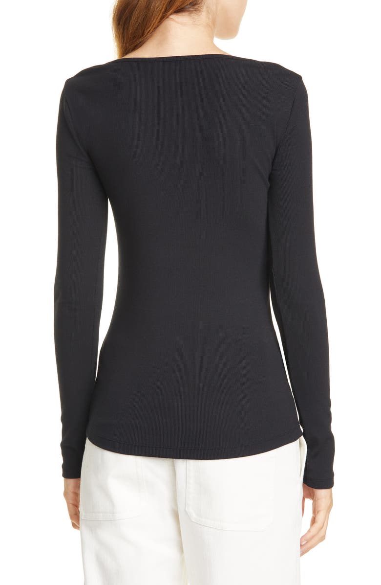 Vince Deep Scoop Neck Tee, Alternate, color,