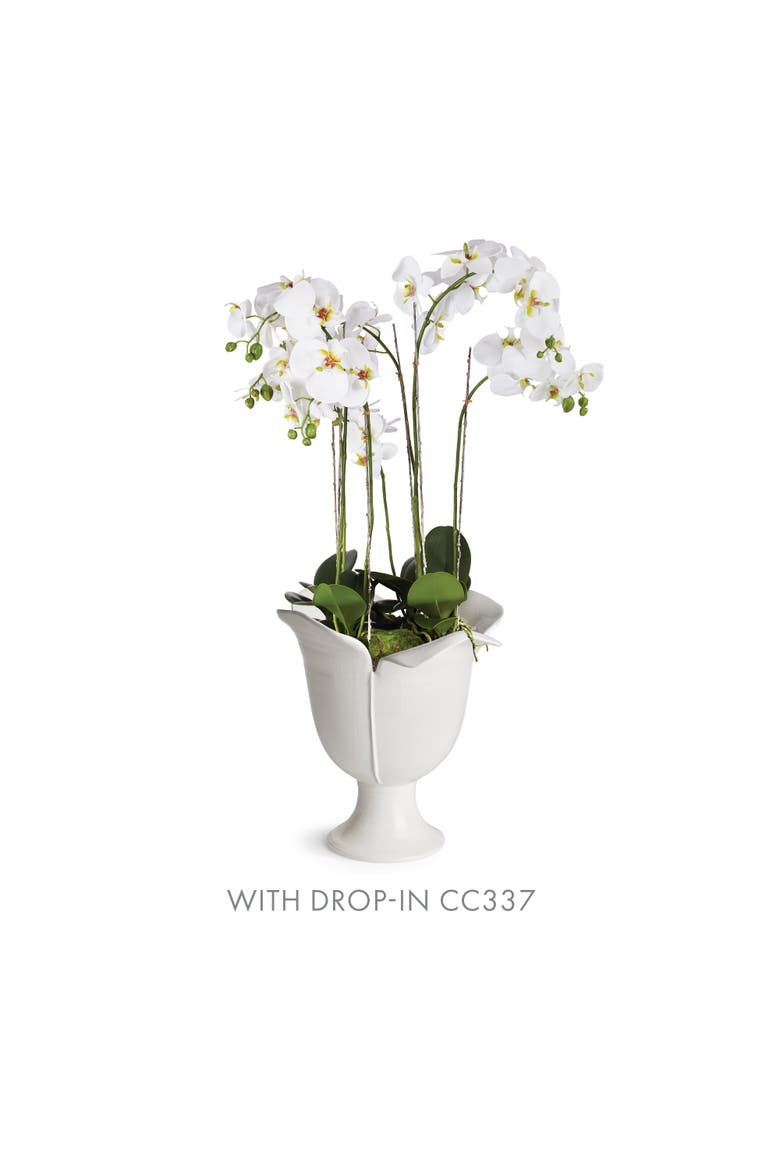 Petalo Vase, Alternate, color, White