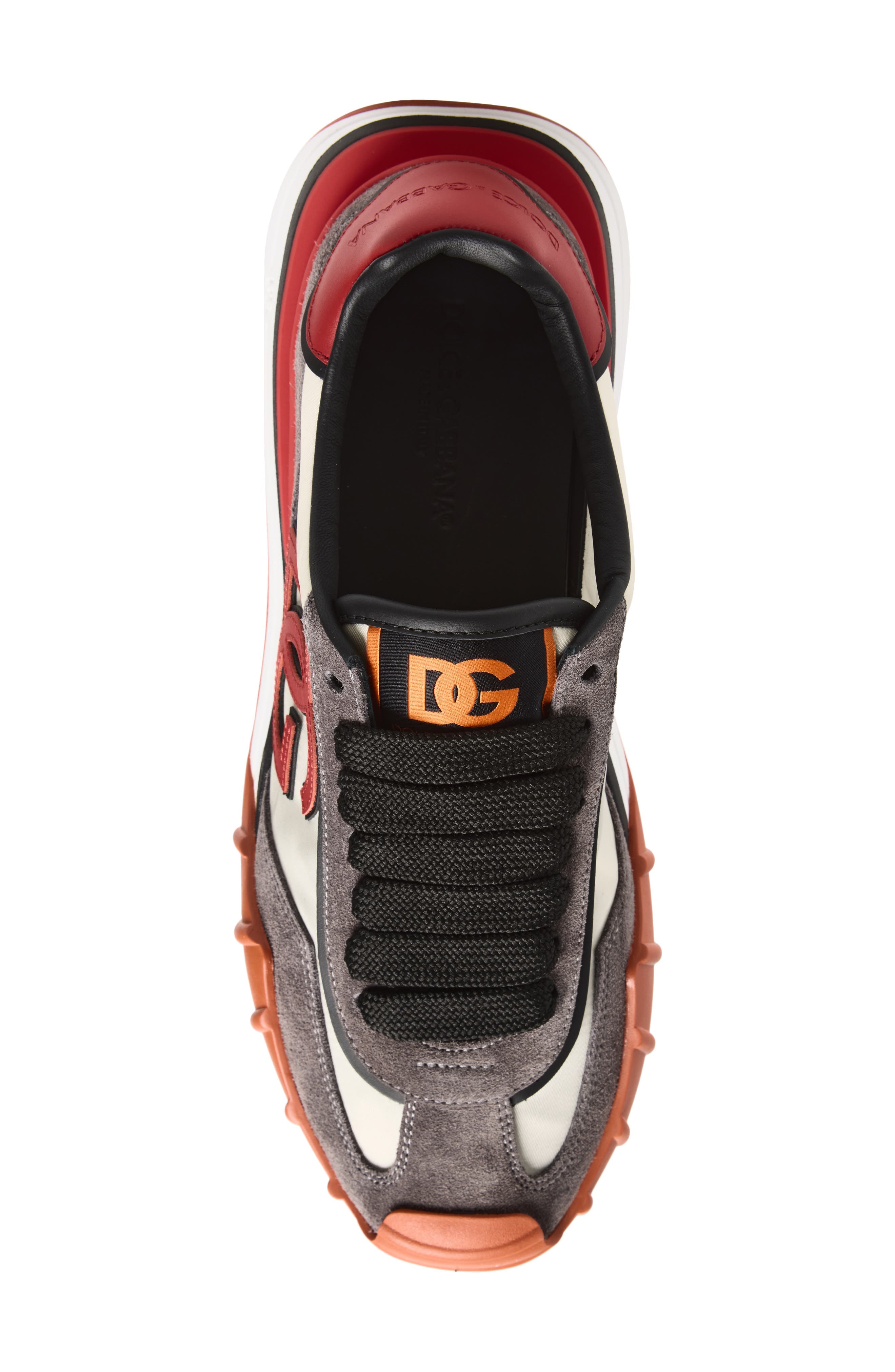 Dolce&Gabbana DG Athletic Sneaker, Alternate, color, Avorio/ Rosso