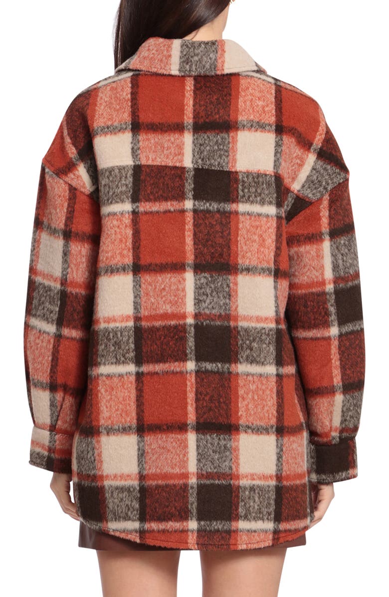 Avec Les Filles Plaid Boyfriend Shacket, Alternate, color, 