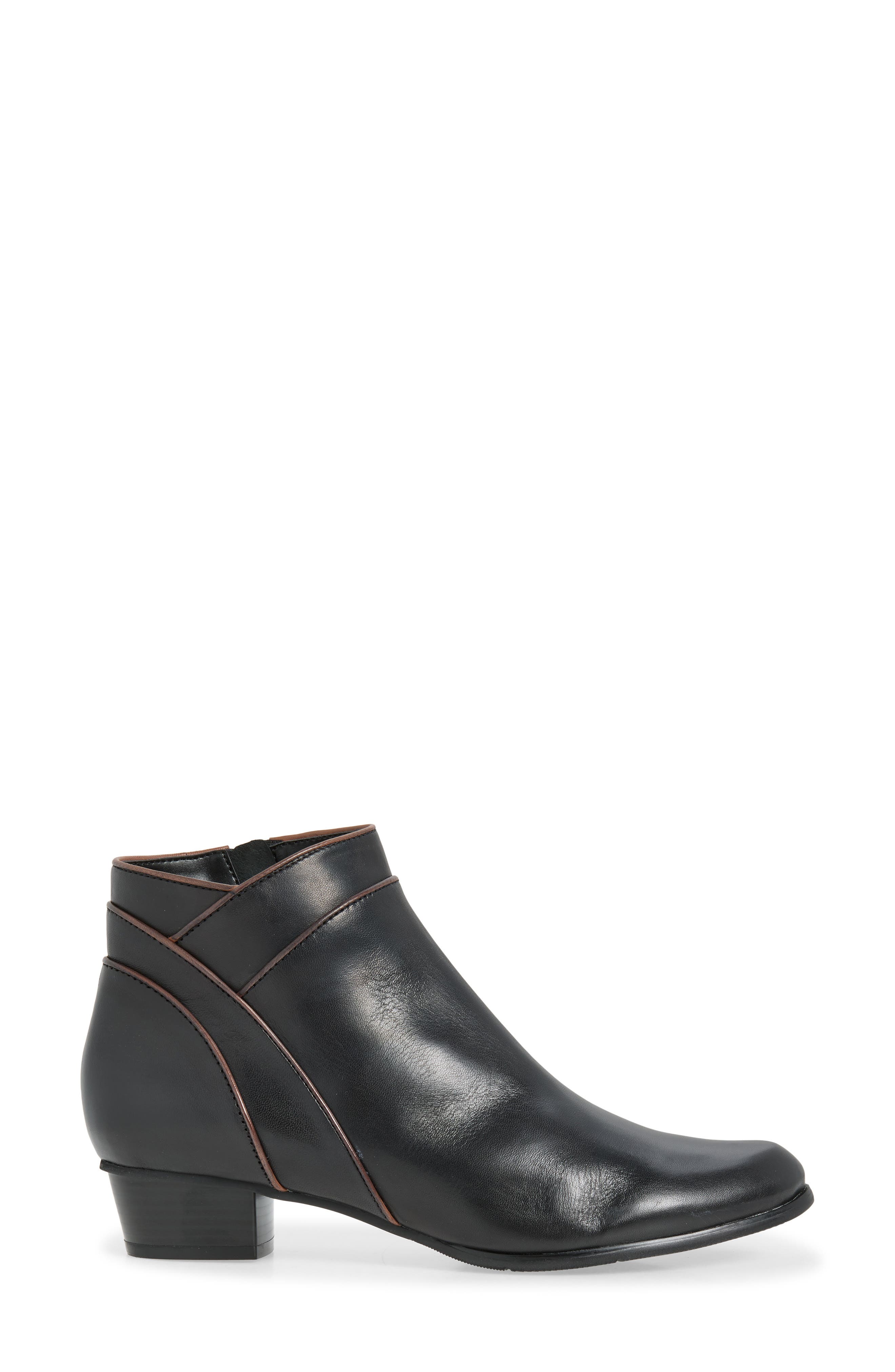 Stefany Leather Bootie, Alternate, color, GLOVE BLACK/ NOCE-115