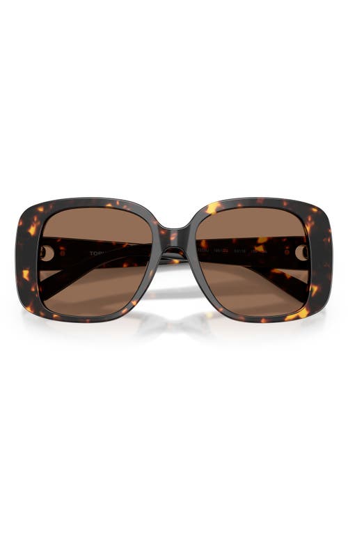 Tory Burch 53mm Gradient Square Sunglasses In Brown