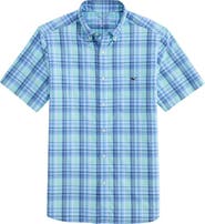 vineyard vines Plaid Short Sleeve UPF 30+ Button-Down Shirt