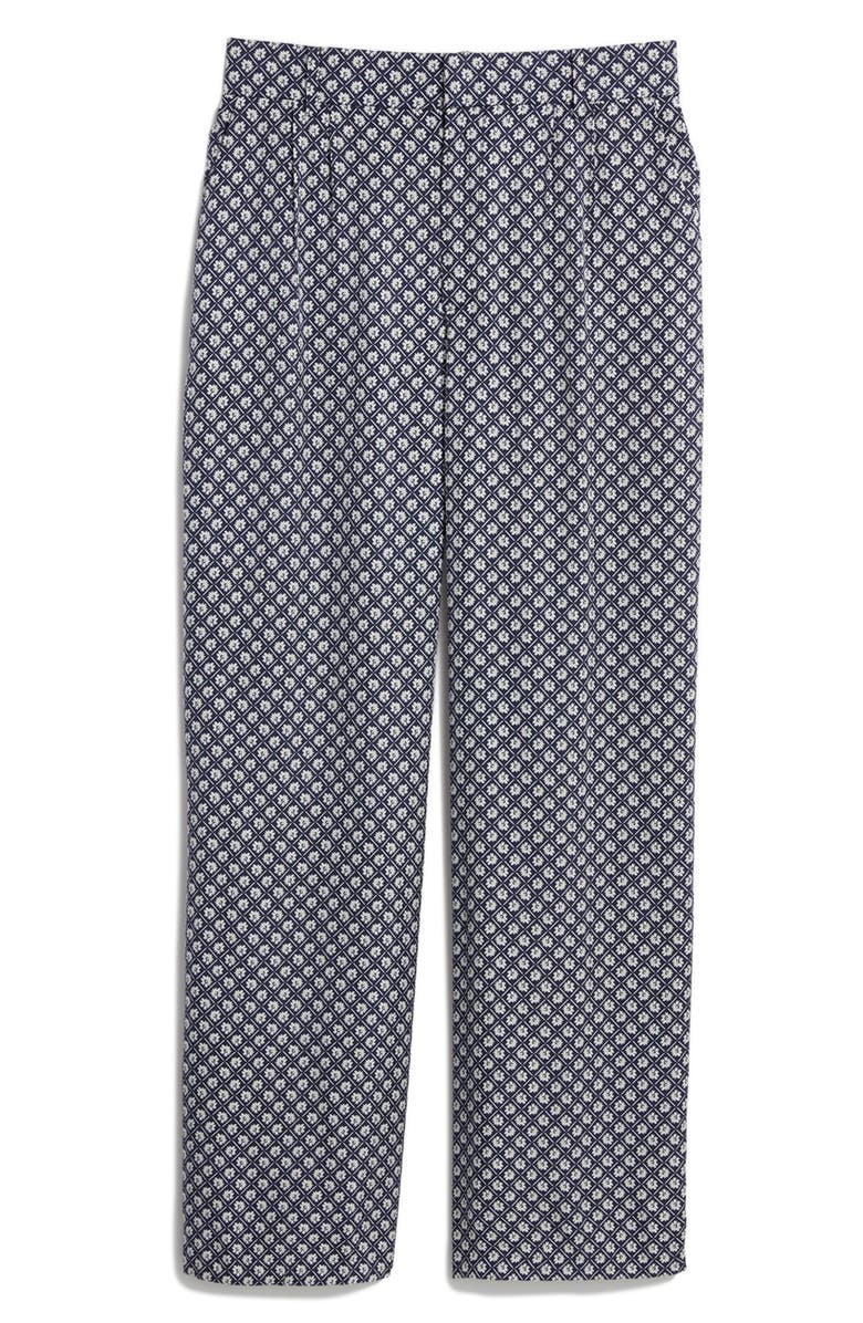 vineyard vines Luxe Floral Silk Blend Straight Leg Pants, Alternate, color, 