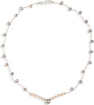 Isshi Desnuda Freshwater Pearl Station Necklace