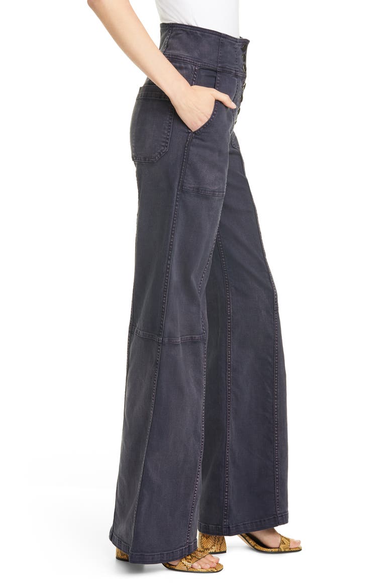 Greer Wide Leg Jeans, Alternate, color, CHARCOAL