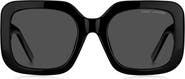 Marc Jacobs 53mm Gradient Polarized Square Sunglasses