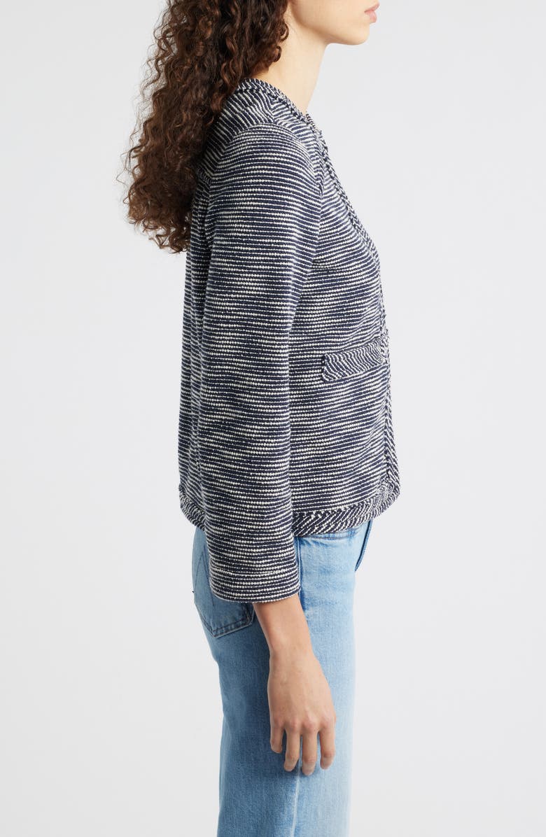 rag 
bone Clarice Cotton Blend Jacket, Alternate, color, Navy