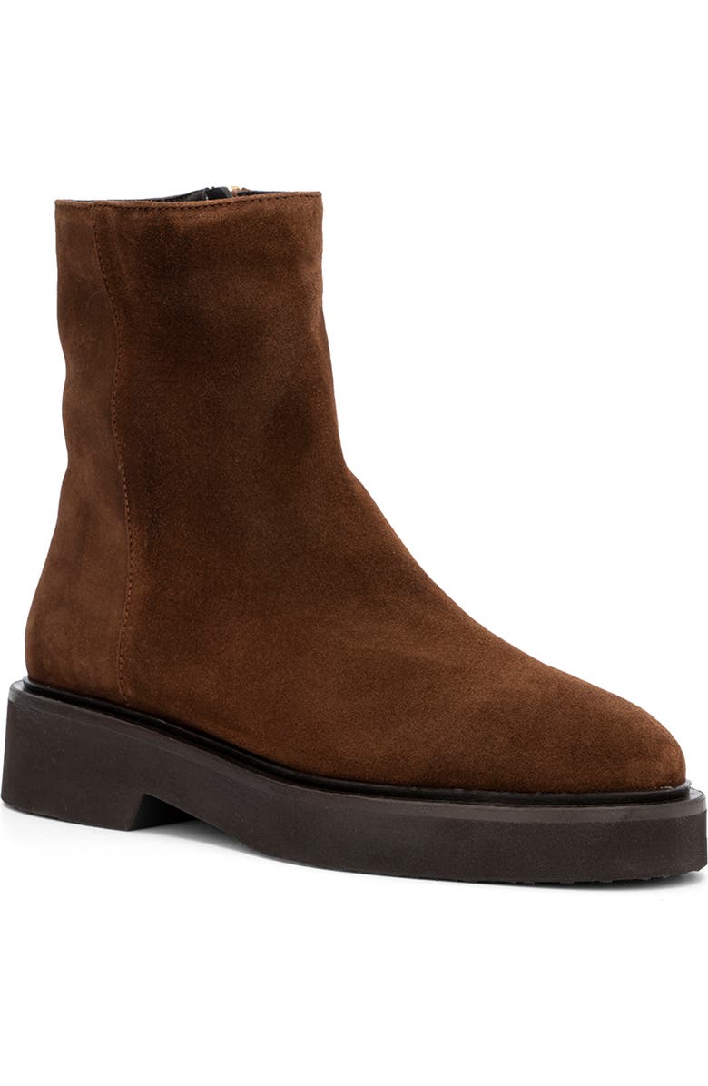 Aquatalia Maddie Water Resistant Bootie, Main, color, Brandy