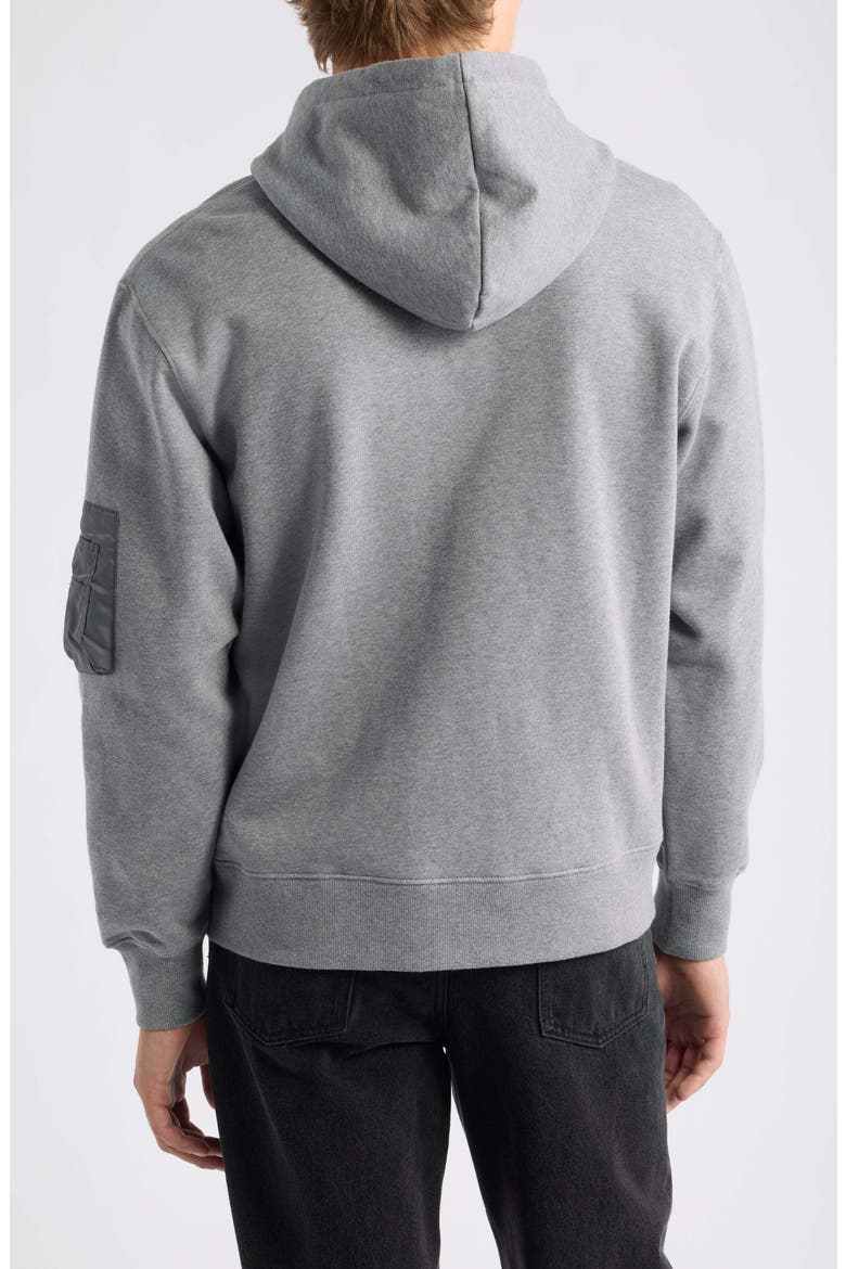 Utility Pocket Full-Zip Hoodie, Alternate, color, MEDIUM CHARCOAL HEATHER