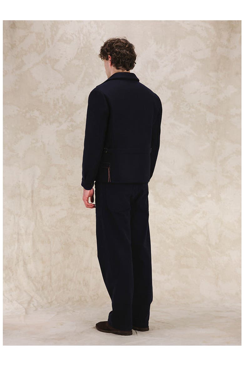 Superfine Wool Zipper Jacket, Alternate, color, Blue