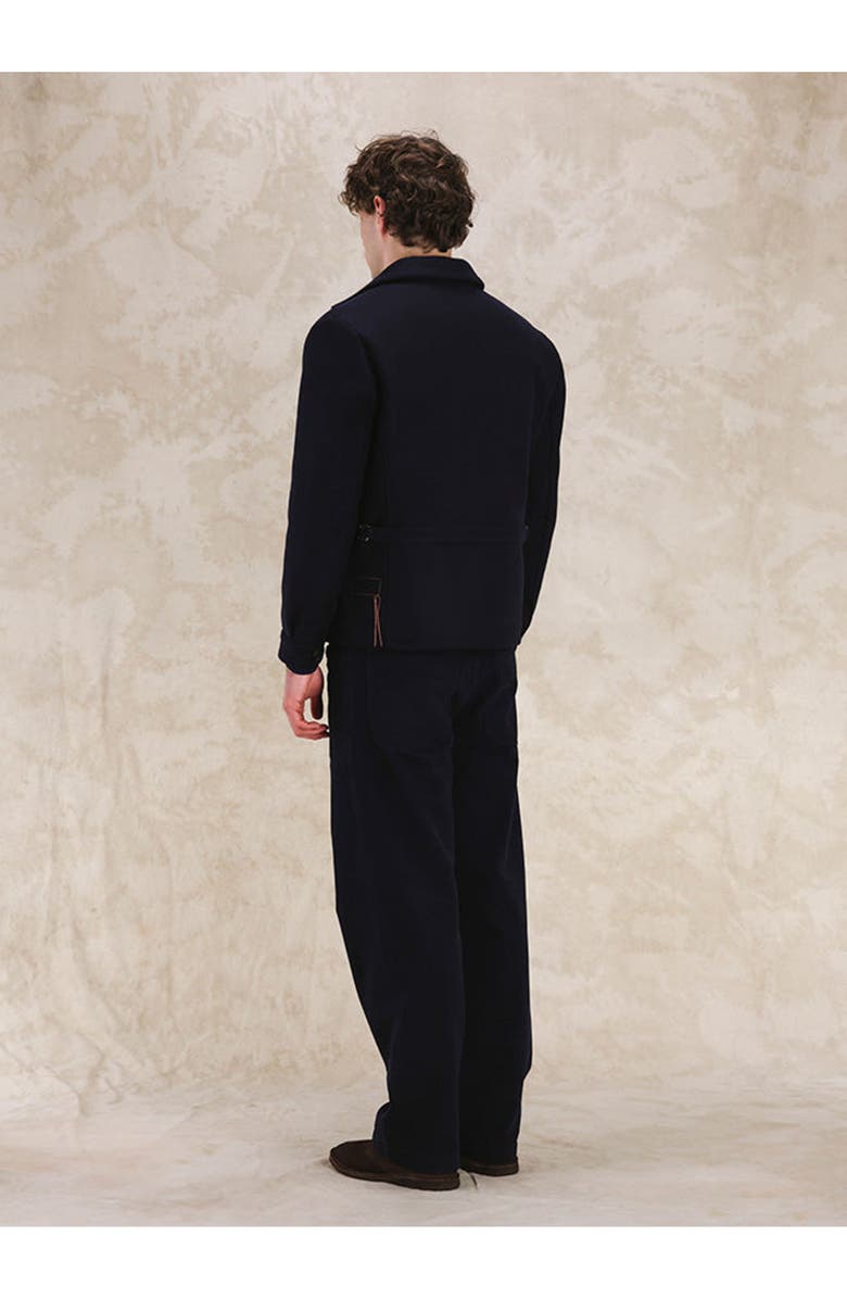 Fortela Superfine Wool Zipper Jacket, Alternate, color, Blue