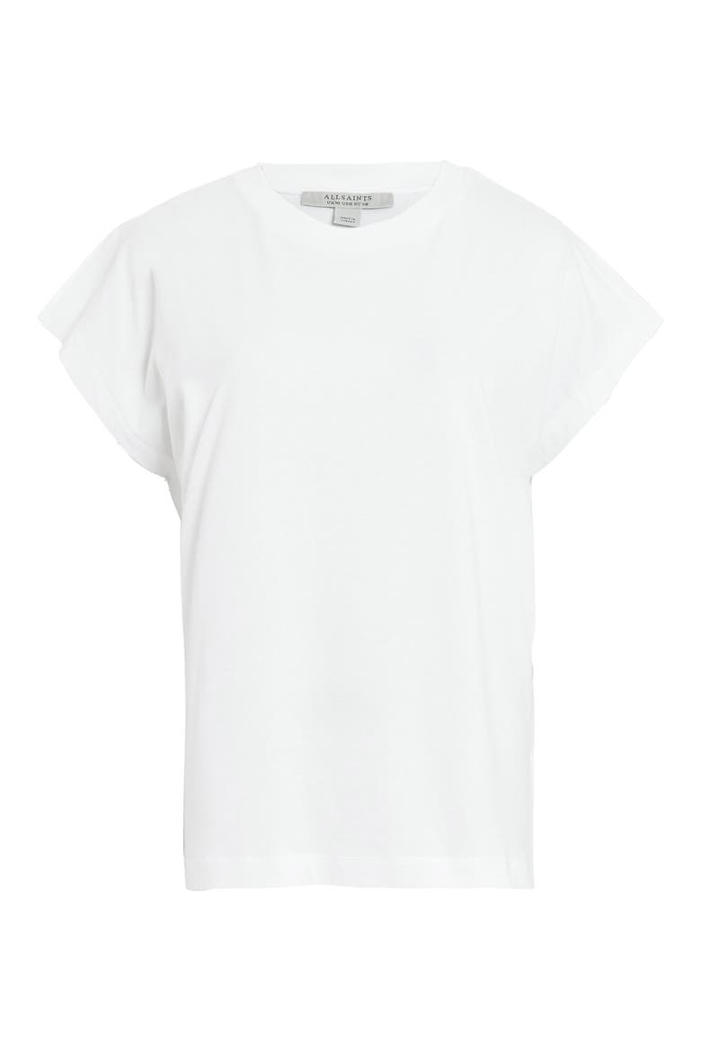 Rue Slit Sleeve Cotton T-Shirt, Alternate, color, OPTIC WHITE