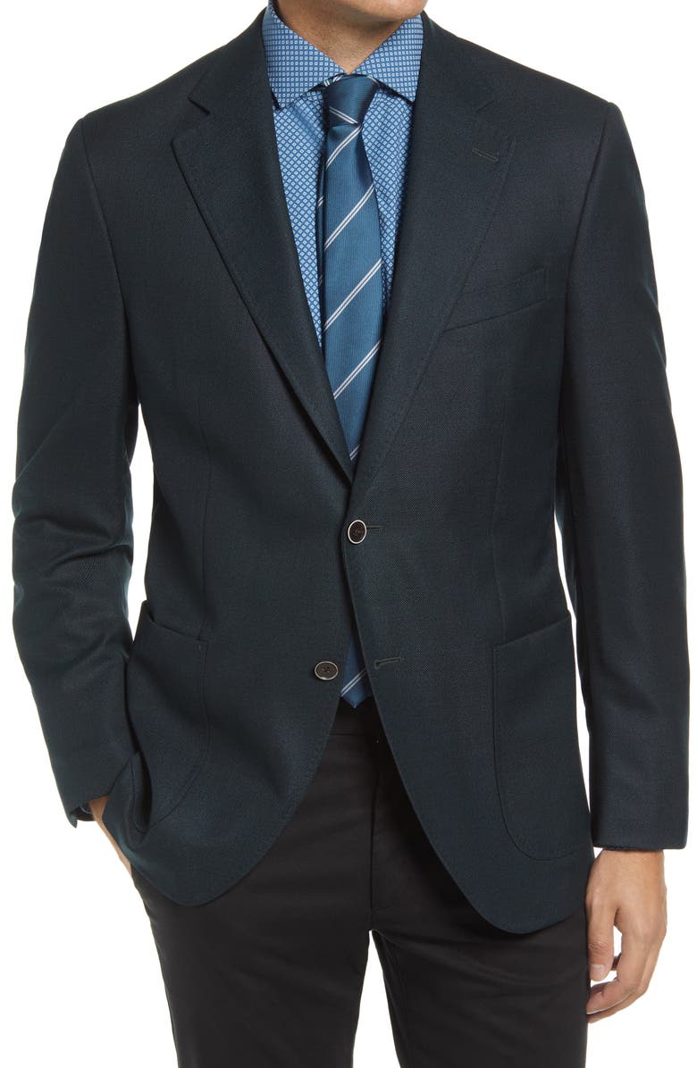 Peter Millar Classic Fit Stretch Wool Blazer, Main, color,