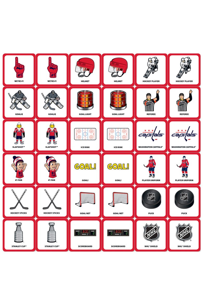Washington Capitals Matching Game, Alternate, color, Multicolor