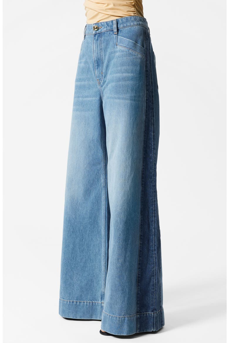 Wide Leg Jeans, Alternate, color, BLUE MEDIUM DUSTY