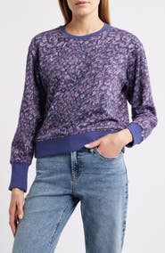 CITY BLUES Classic Print Sweatshirt