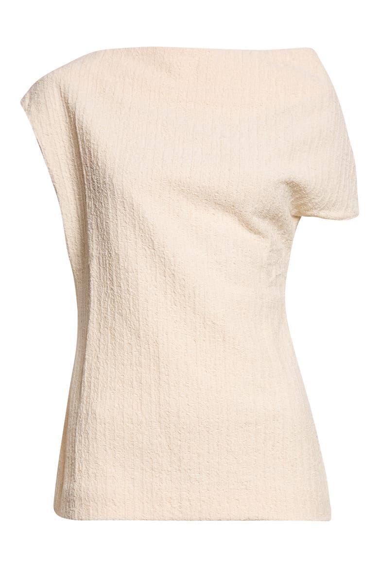 One-Shoulder Knit Top, Main, color, ECRU