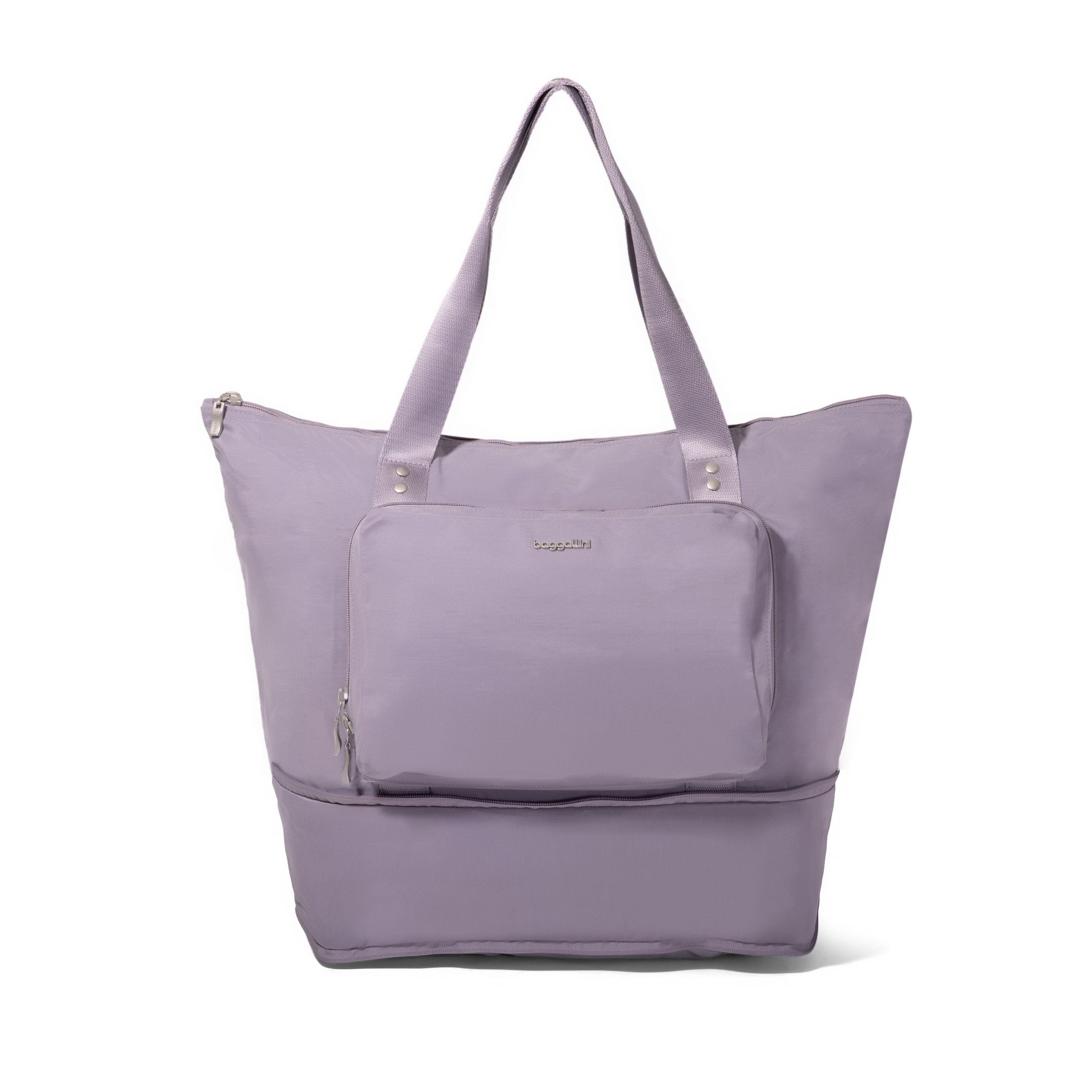 Carryall Expandable Packable Weekender Tote Bag, Alternate, color, LILAC