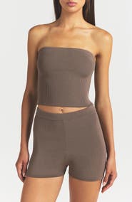 SKIMS Refined Knit Tube Top