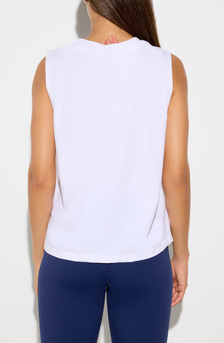Spiritual Gangster Beach Club Vibe Muscle Tank, Alternate, color, White