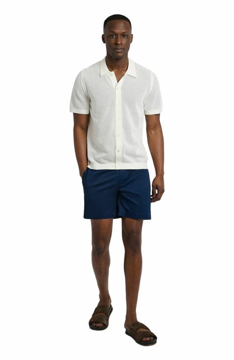 Garment Dye Cotton Drawstring Short