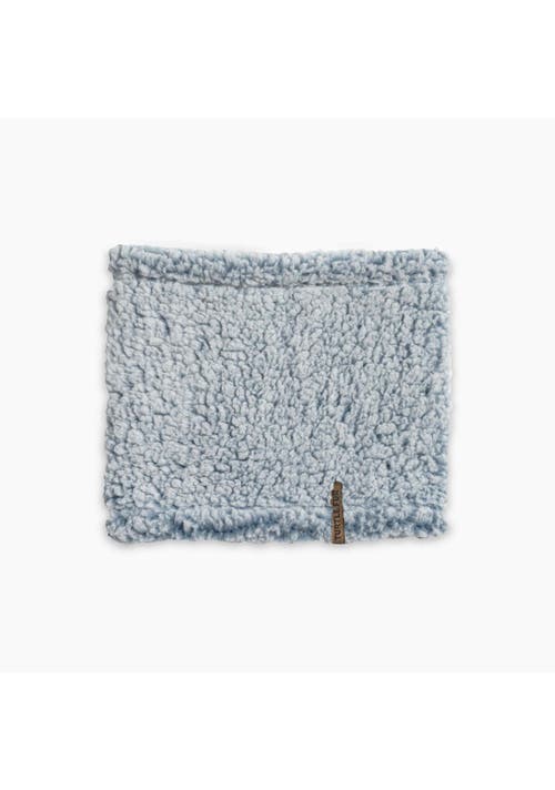 Turtle Fur High Pile Fleece Neck Warmer In Blue