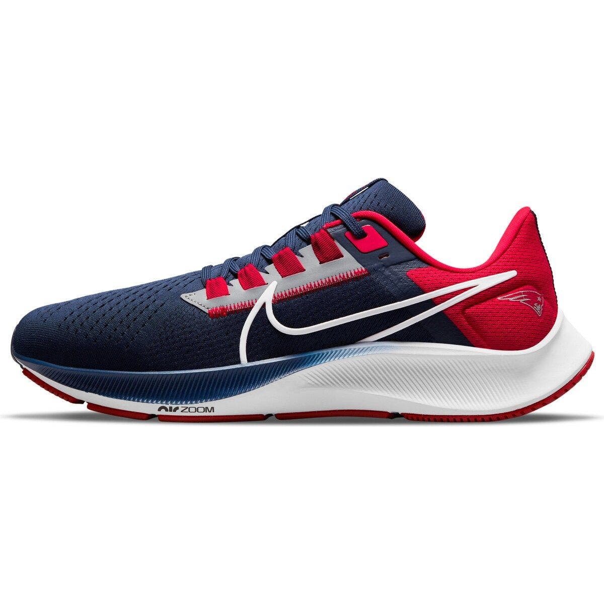 Nike Unisex Nike Navy New England Patriots Zoom Pegasus 38 Running Shoe, Main, color, 