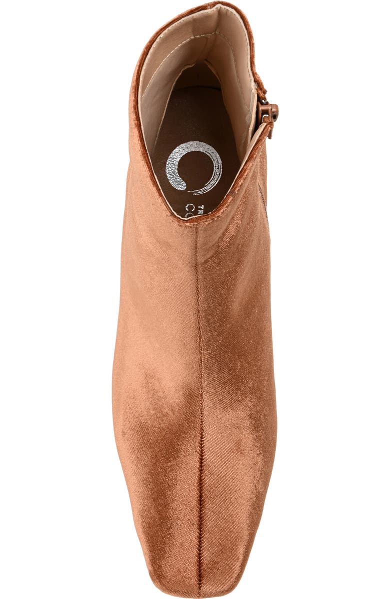 Journee Collection Hazara Block Heel Bootie, Alternate, color, Brown
