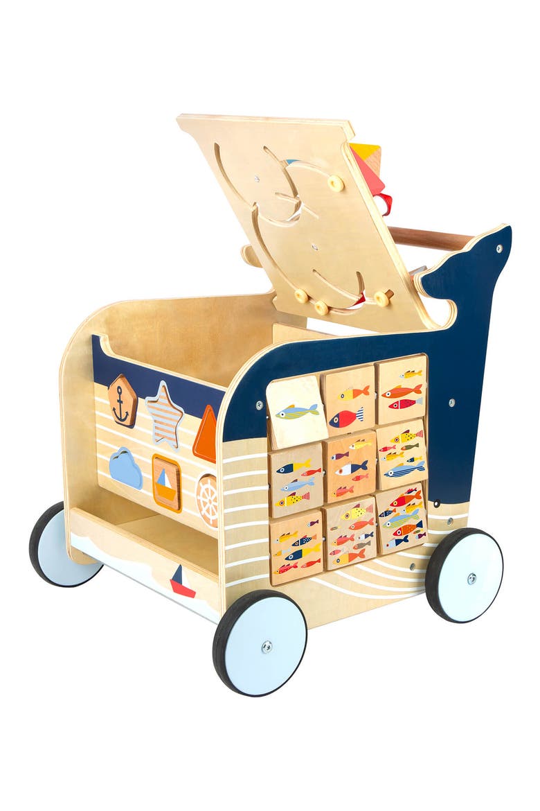 Whale Shape Sorter Walker Toy, Alternate, color, BLUE