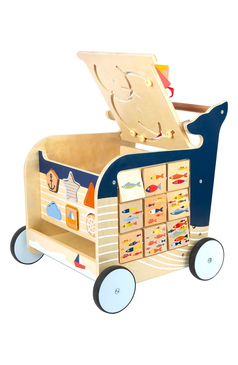 SMALL FOOT Whale Shape Sorter Walker Toy, Alternate, color, 